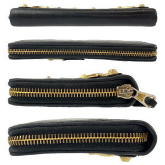 BALENCIAGA Giant Continental Black Leather Long Wallet - Picture 9 of 9